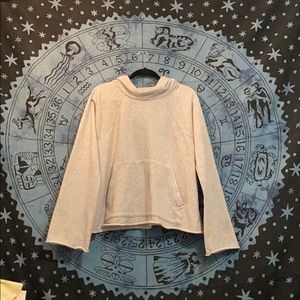 Grey Athleta jacket crop-top style